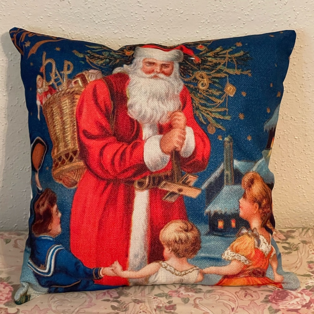 New Christmas Santa Chicken Decorative Throw Pillow